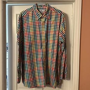 Southern Tide plaid button down XL